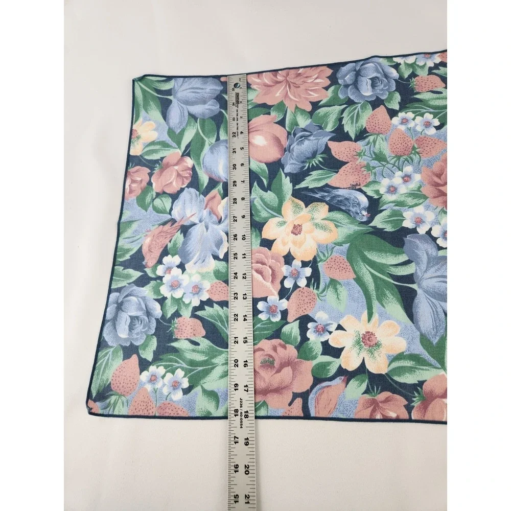 Vtg Pleated Placemats Floral Set Of 4 + Eight Fabric Napkins Cottage Core Dining